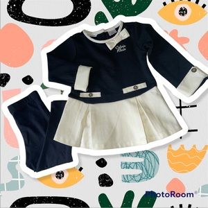 Calvin baby black and white set